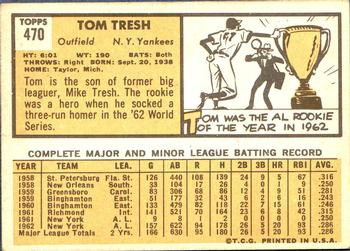 Tom Tresh  baseball card collectible - Main Image 2