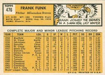 Frank Funk  baseball card collectible - Main Image 2