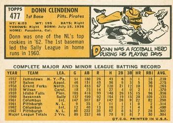 Donn Clendenon  baseball card collectible - Main Image 2