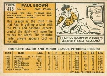 Paul Brown  baseball card collectible - Main Image 2