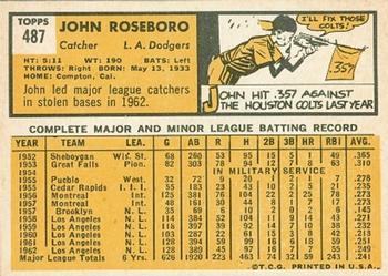 John Roseboro  baseball card collectible - Main Image 2