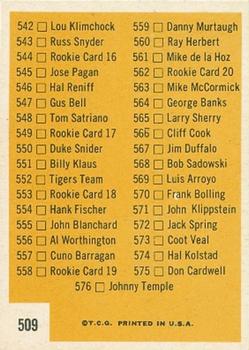7th Series Checklist: 507-576  baseball card collectible - Main Image 2