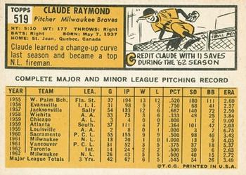Claude Raymond  baseball card collectible - Main Image 2