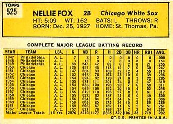 Nellie Fox  baseball card collectible - Main Image 2