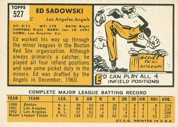 Ed Sadowski  baseball card collectible - Main Image 2