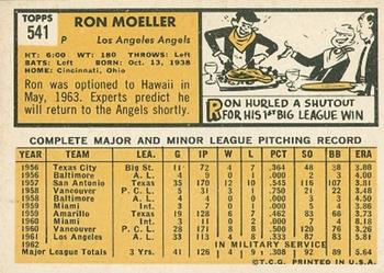 Ron Moeller  baseball card collectible - Main Image 2