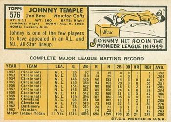 Johnny Temple  baseball card collectible - Main Image 2