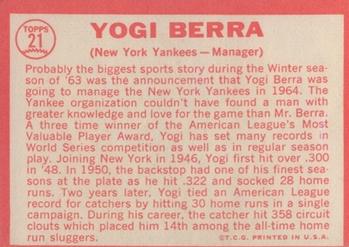 Yogi Berra  baseball card collectible - Main Image 2