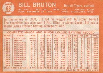 Bill Bruton  baseball card collectible - Main Image 2