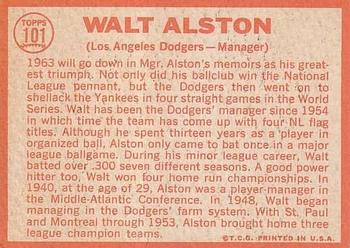 Walt Alston  baseball card collectible - Main Image 2