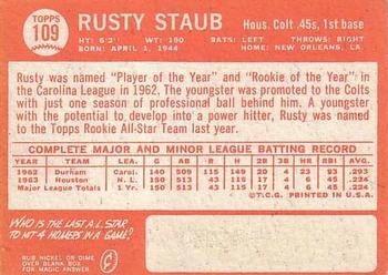 Rusty Staub  baseball card collectible - Main Image 2