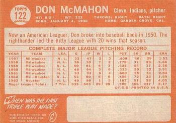 Don McMahon  baseball card collectible - Main Image 2