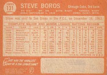 Steve Boros  baseball card collectible - Main Image 2