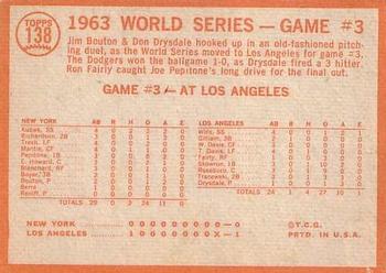 World Series Game #3 - L.A. Takes 3rd Straight  baseball card collectible - Main Image 2