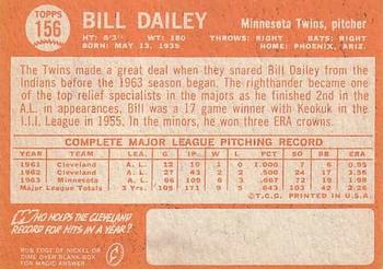 Bill Dailey  baseball card collectible - Main Image 2