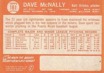 Dave McNally  baseball card collectible - Main Image 2