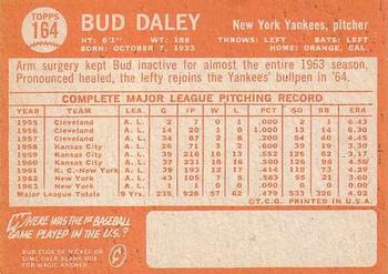 Bud Daley  baseball card collectible - Main Image 2