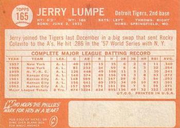 Jerry Lumpe  baseball card collectible - Main Image 2