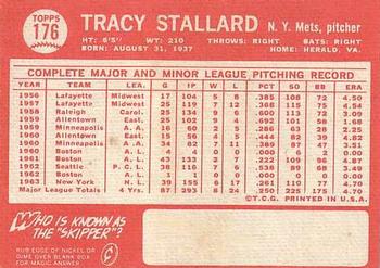 Tracy Stallard  baseball card collectible - Main Image 2