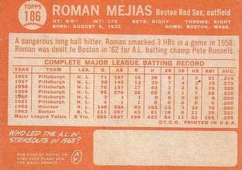 Roman Mejias  baseball card collectible - Main Image 2
