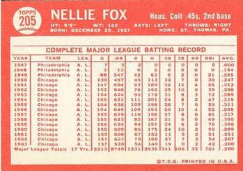 Nellie Fox  baseball card collectible - Main Image 2