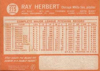 Ray Herbert  baseball card collectible - Main Image 2