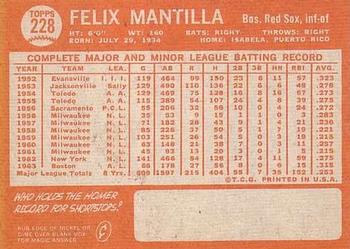 Felix Mantilla  baseball card collectible - Main Image 2