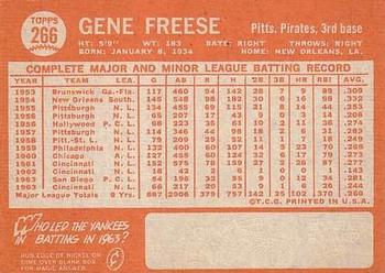 Gene Freese  baseball card collectible - Main Image 2
