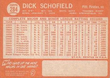 Dick Schofield  baseball card collectible - Main Image 2