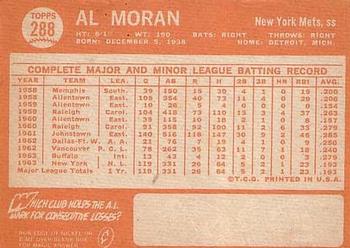 Al Moran  baseball card collectible - Main Image 2