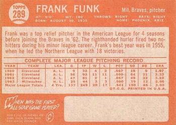 Frank Funk  baseball card collectible - Main Image 2