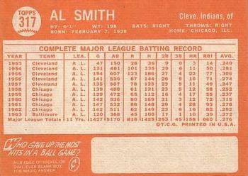 Al Smith  baseball card collectible - Main Image 2