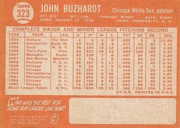 John Buzhardt  baseball card collectible - Main Image 2