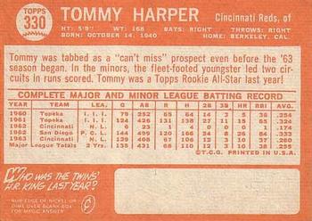 Tommy Harper  baseball card collectible - Main Image 2