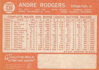 Andre Rodgers  baseball card collectible - Main Image 2