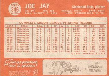 Joe Jay  baseball card collectible - Main Image 2