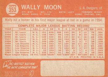 Wally Moon  baseball card collectible - Main Image 2