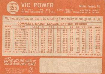 Vic Power  baseball card collectible - Main Image 2