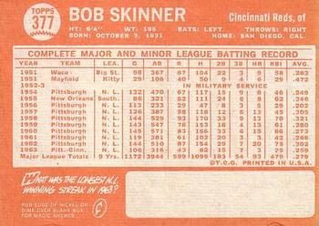 Bob Skinner  baseball card collectible - Main Image 2