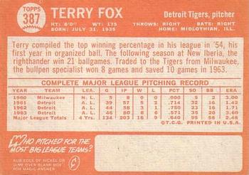 Terry Fox  baseball card collectible - Main Image 2