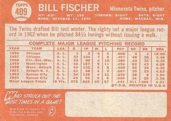 Bill Fischer  baseball card collectible - Main Image 2
