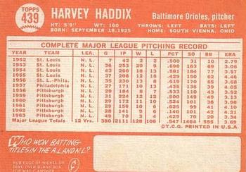 Harvey Haddix  baseball card collectible - Main Image 2