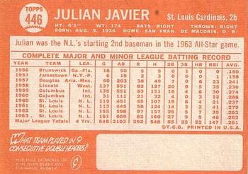 Julian Javier  baseball card collectible - Main Image 2
