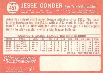 Jesse Gonder  baseball card collectible - Main Image 2