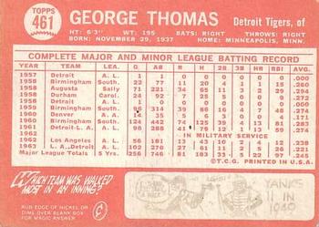 George Thomas  baseball card collectible - Main Image 2