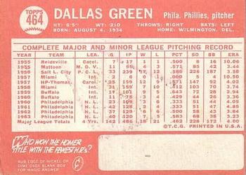Dallas Green  baseball card collectible - Main Image 2
