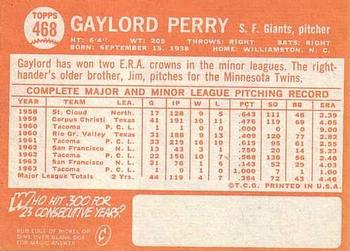 Gaylord Perry  baseball card collectible - Main Image 2