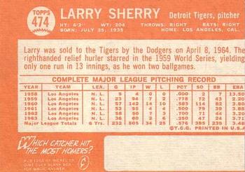 Larry Sherry  baseball card collectible - Main Image 2