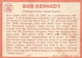 Bob Kennedy  baseball card collectible - Main Image 2