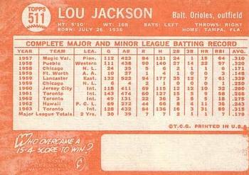 Lou Jackson  baseball card collectible - Main Image 2